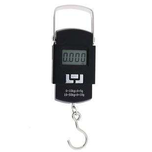 50kg X 10g LCD Display Hanging Luggage Weight Fishing Hook W