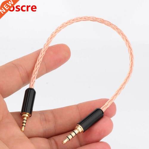 Preffair 1PCS Copper 2.5mm 4poles to 3.5mm 4poles AUX Audio