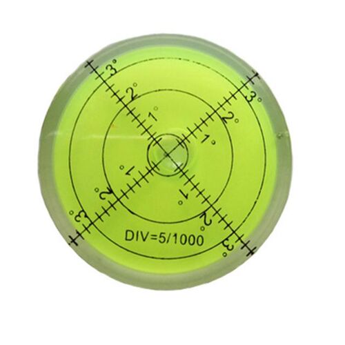 Green Clear Crystal Acrylic Bubble Spirit Level Round Measur