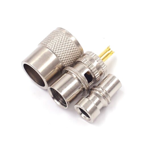 10pcs/lot Screwed Coupling Connector PL259 UHF Male Plug Wit
