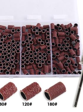 220pc Set Of Nails Milling Cutters Sander Caps For Manicure