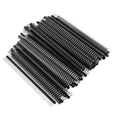 100pcs Male Header Pins, Straight Single Row 40 Pin 0.1 Inch