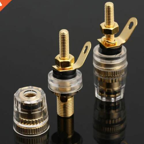 8pcs/set 42mm Copper Speaker Terminal Binding Post Low Frequ