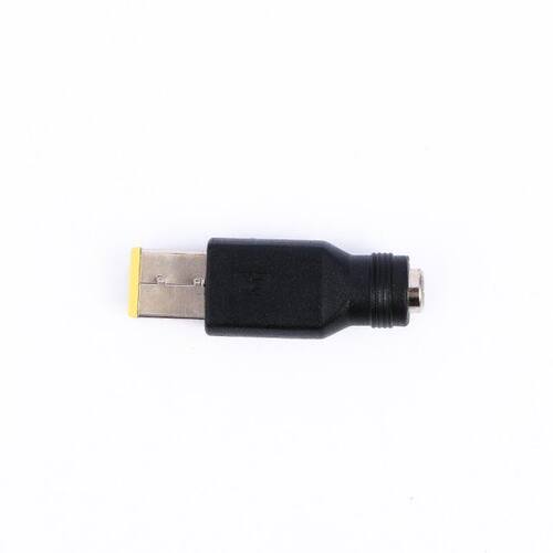 Round Jack To Square End Laptop DC Power Charger Adapter Plu