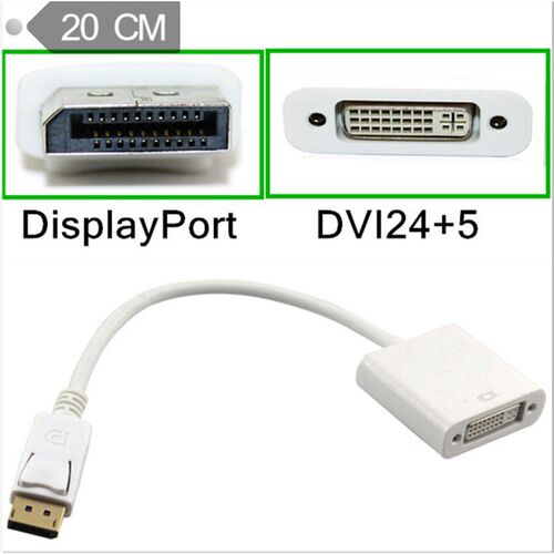 Displayport DP male to DVI Female Converter Video Adapter Ca