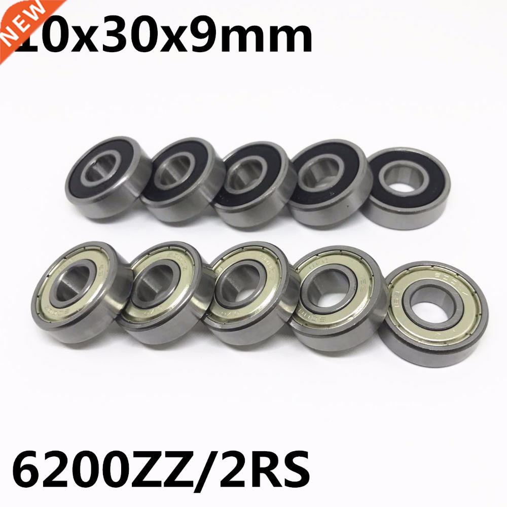 2pcs High quality 6200ZZ 6200-2RS ball bearing 10x0x9mm dee