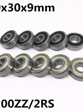 2pcs High quality 6200ZZ 6200-2RS ball bearing 10x0x9mm dee