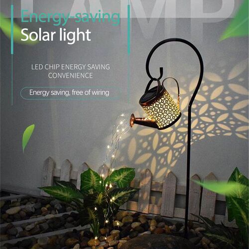 Garden Home Decoration Solar Watering Can Fairy Light