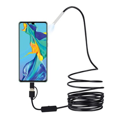 Waterproof IP67 USB Endoscope 3 in 1 Borescope 3.9mm Lens En