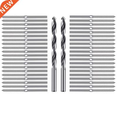 80Pcs Swage Lag Screws Right and Left Handed Thread Cable Ra