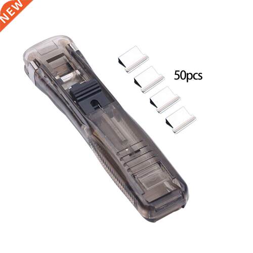 Desktop Stationery Plastic Push Stapler Paper Binding With C
