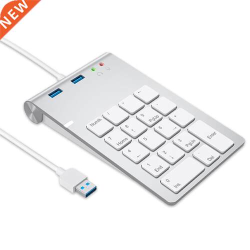 USB Numeric Keypad 18 Keys with USB 3.0 Port Hubs and Audio