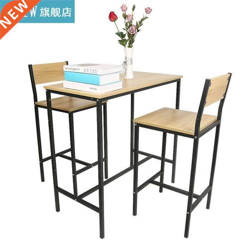 A Set Of 3 Oak Hgh Back Table And Char Set Modern Smplc