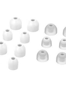 Earbuds Tips Portable Anti Slip Soft Earplug Round Silicone