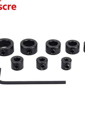 8-piece Drill Bit Shaft Depth Stop Collars Ring Set With Hex