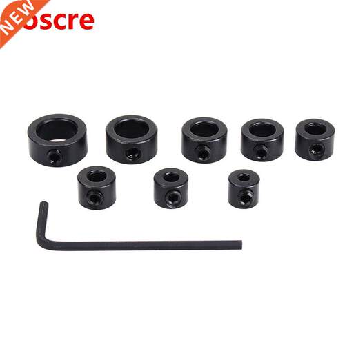 8-piece Drill Bit Shaft Depth Stop Collars Ring Set With Hex