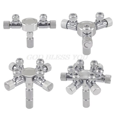Aluminum Alloy Aquarium Multi Way CO2 Distributor Splitter N
