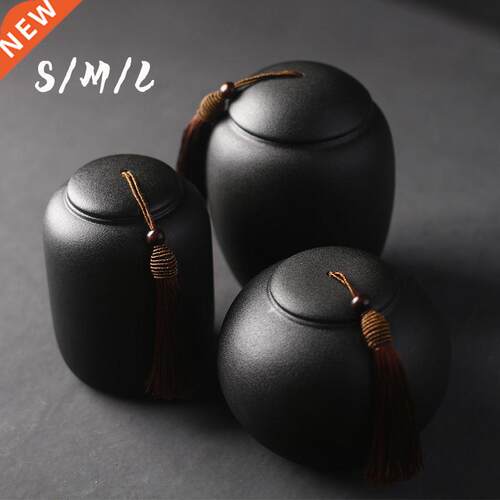 Ceramic Pure Cor Tea Caddy Storage Tank Sealed Tank Crafts