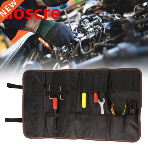 Red Blue Black Electrician Tool Organizer Rolling Tool Pouch