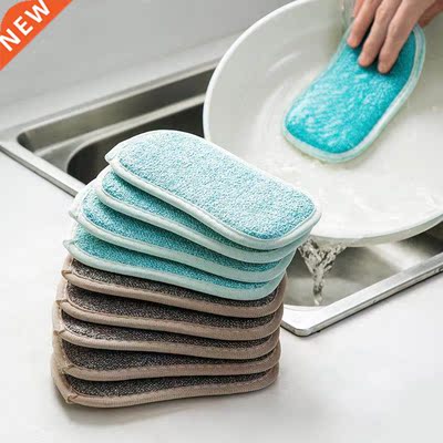 Double Sided Sponge Kitchen Cleaning Towel Kitchenware Brush