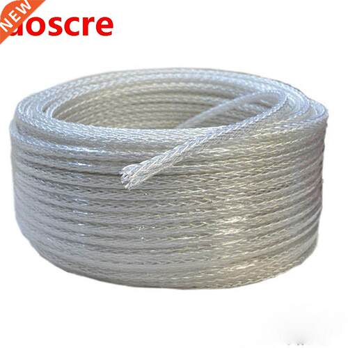1meter Braid 8AG High Purity Silver Plated OCC Speaker Cab