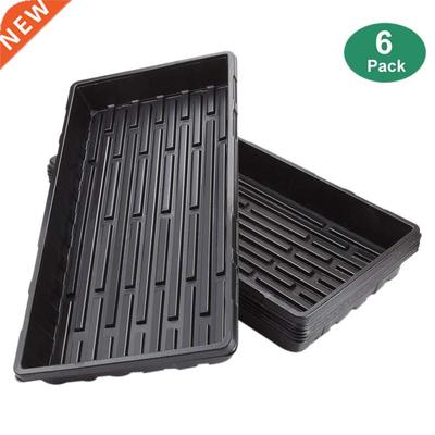 6 Packs Plastic Growing Trays Plant Seed Tray Seedling Start