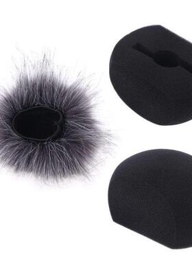 Sponge Foam Mic Windproof Cover Filter Artificial Fur Muff W
