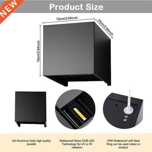 12W LED Wall Lp Indoor Outdoo Waterproof Light IP65 Adjust