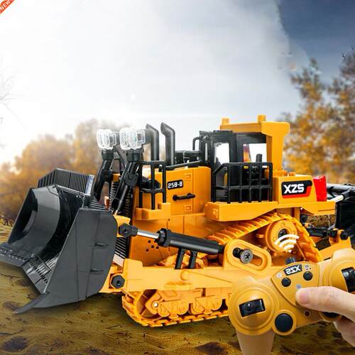 1:24?Diecast Toy 2.4G Remote Control Toy Car Bulldozer Reali
