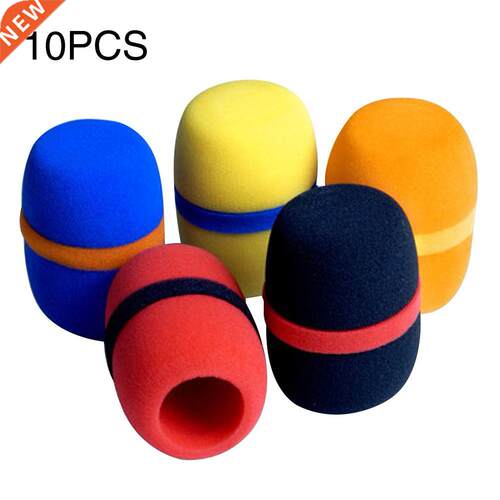 10pcs Microphone Cover Windscreen Soft Spon Thickened Hand
