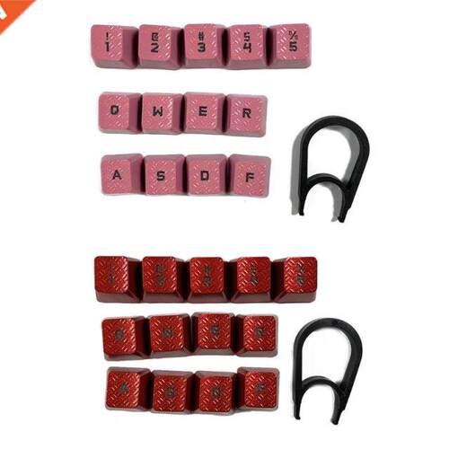 1 Set Durale Non-slip Texture Translucent Key 13 Keys/Set A