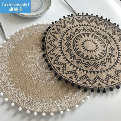 1PC Coaster Handmade Macrame Cup Cushion Bohemia Style Non-s