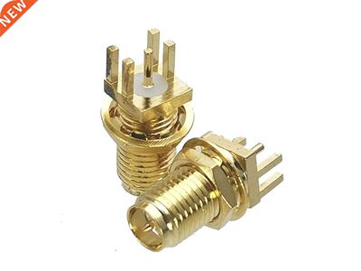 1Pcs Connector RP-SMA RPSMA Female Plug Bulkhead Nut Solder