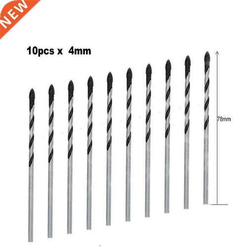 Twist Drill Bit Bits 10pcs Carbide Tipped Cutter, for Cerami