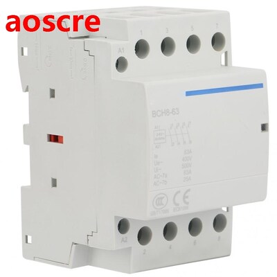 4P 63A 24V/230V 50/60Hz Household AC Contactor 2NO2NC modula