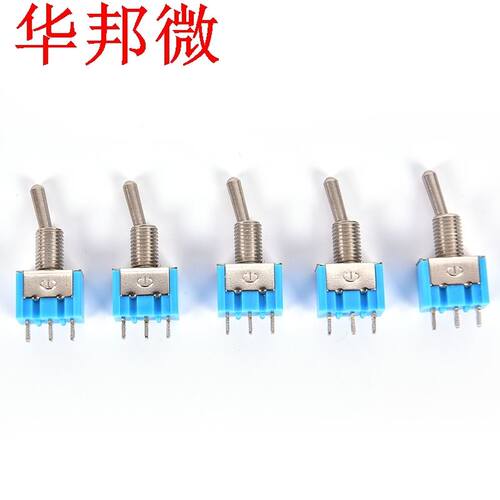 10 pc/LOT bleu Mini interrupteurs à bascule MTS-102