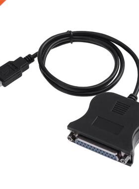 USB 2.0 Male to 25 Pin DB25 Female Parallel Port Printer Ada