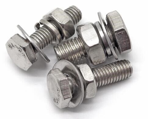 M6 M8M10 304 Stainless Steel Outer Hexagon Screw Nut Set Lar