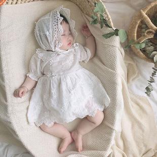 0-3Yrs Infant Clothes Rompers 2022 Summer Newborn Grils Cott