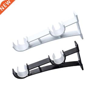 2pcs/set Double Curtain Rod Brackets Hook Hanger Ceiling Mou