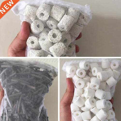 1PC Mesh Bag Acqurium Pond Filter Net Bag For Bio Ball Ammon