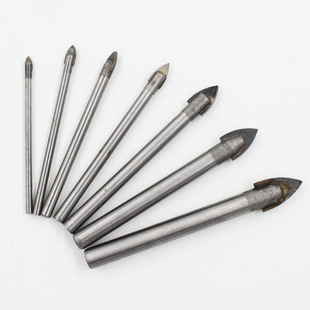 4PCS/6PCS/7PCS 3-12mm Glass Drill Bit Set Tungsten Carbide T