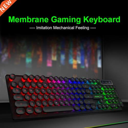 Newest AK-800 Gamer Keyboard Three Color Backlight Narrow Ed