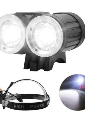 WasaFire USB Bike Light 2* XML T6 LED Bicycle Front Light Re