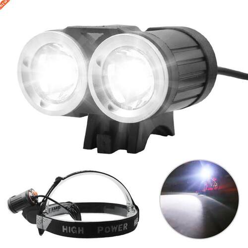 WasaFire USB Bike Light 2* XML T6 LED Bicycle Front Light Re