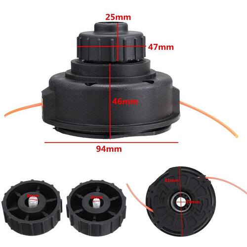 1 Set Bump Feed Spool Head Kit Cutting Double Line Trimmer H