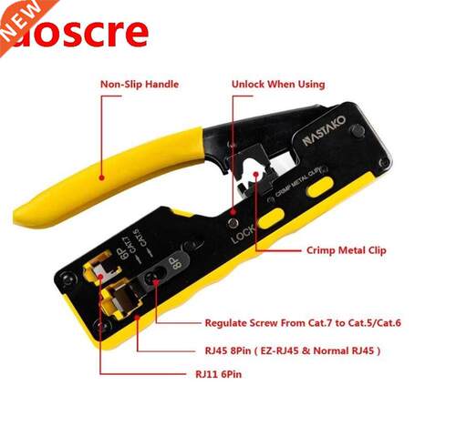 Cable Plers Crmper Network-Tools Cat7 Cat6 Ez Rj45 Rg45 St