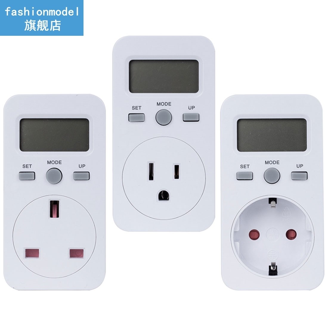 120V 60Hz EU /US/UK Plug Digital Wattmeter LCD Energy Monito