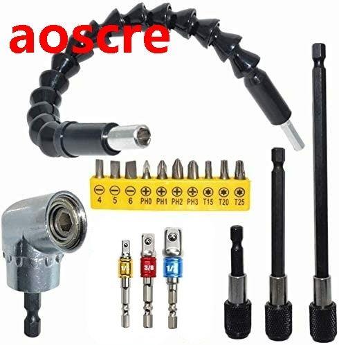 18pcs Universal Chrome-vanadium Steel Power Tool Parts, Flex