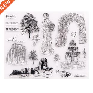 Scenery Seal Stamp with Cutting Dies Stencil  Scrapbookin